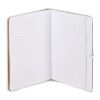 Cuaderno Olmo tapa dura PU A5 con notas adhesivas Blanco