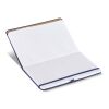 Cuaderno Olmo tapa dura PU A5 con notas adhesivas Azúl oscuro | sin montaje de publicidad | no disponible | no disponible
