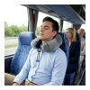 Almohada de viaje contorneada de espuma viscoelástica con funda de EVA Gris | sin montaje de publicidad | no disponible | no disponible