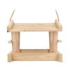 Comedero de madera para pájaros FSC Natural | sin montaje de publicidad | no disponible | no disponible | no disponible