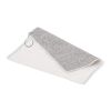 Toalla de golf de secado rápido con gancho R-PET 30x30cm sublimación Blanco-Gris