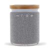 Bamboo wireless speaker Gris | Tampografía 1 color | parte superior | Ø 50 mm | no disponible