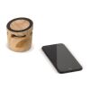 Altavoz con aspecto de madera de 3 W y cargador inalámbrico de 5 W Natural