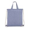 Bolsa de cordón algodón reciclado 38x42cm Azul / Blanco | sin montaje de publicidad | no disponible | no disponible | no disponible