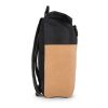 Mochila Rolltop corcho y R-PET 18L Negro | sin montaje de publicidad | no disponible | no disponible | no disponible
