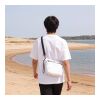 Bolso bandolera resistente al agua Ripstop 33 x 23 x 13 cm Blanco