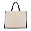 Bolsa de yute-algodón OEKO-TEX® 42,5 x 19 x 32 cm 320 g/m². Negro | sin montaje de publicidad | no disponible | no disponible