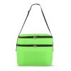R-PET 600D Bolsa nevera doble compartimento 30 x 20 x 25cm 12L Luz Verde