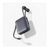 Nova Powerbank 22,5 W Power Delivery con cables integrados 10 000 mAh gris oscuro | sin montaje de publicidad | no disponible | no disponible