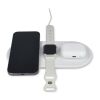 Cargador inalámbrico rápido 3 en 1 de 15 W para teléfono, Apple Watch y AirPods. Blanco | sin montaje de publicidad | no disponible | no disponible