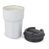 T-ceramic Taza térmica con tapa Zambezi 350ml Blanco | sin montaje de publicidad | no disponible | no disponible | no disponible
