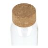 Botella de vidrio reciclado con tapón de corcho 500ml Transparente | sin montaje de publicidad | no disponible | no disponible