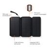 Powerbank solar 10.000 mAh Nordic Drift Titan con 3 paneles negro | sin montaje de publicidad | no disponible | no disponible