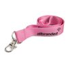 Lanyard de nylon A elección | sin montaje de publicidad | 10 mm | Mosquetón ovalado | Sin accesorios | Cierre de plástico | Con clip de seguridad