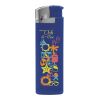 BIC® J38 Chrome Hood Encendedor azul marino-azul marino-azul marino-gris claro | Impresión De Pantalla 1 color | Cuerpo-cara a | 20.00 mm x 50.00 mm