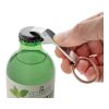 Llavero abridor botellas de aleación de zinc reciclado RCS plata | sin montaje de publicidad | no disponible | no disponible