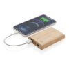 Powerbank de bambú certificado FSC de 5.000 mAh marron | sin montaje de publicidad | no disponible | no disponible