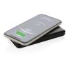 Powerbank inalámbrico de plástico reciclado estándar RCS negro | sin montaje de publicidad | no disponible | no disponible
