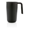 Taza con asa de PP y SS Reciclado GRS negro | sin montaje de publicidad | no disponible | no disponible