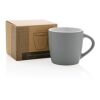 Taza de cerámica con interior de color gris-blanco | sin montaje de publicidad | no disponible | no disponible