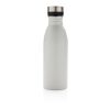 Botella de agua de lujo de acero inoxidable reciclado RCS blanco | sin montaje de publicidad | no disponible | no disponible