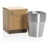 Taza de café Clark RCS doble pared 300 ml plata | sin montaje de publicidad | no disponible | no disponible