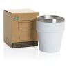 Taza de café Clark RCS doble pared 300 ml blanco | sin montaje de publicidad | no disponible | no disponible