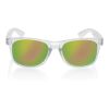 Gafas de sol con lentes de espejo de PC reciclado Gleam RCS blanco | sin montaje de publicidad | no disponible | no disponible