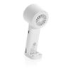 Ventilador portátil recargable Twist RCS plástico reciclado blanco | sin montaje de publicidad | no disponible | no disponible