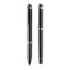 Set de bolígrafos Swiss Peak OSLO acero inoxidable reciclado negro