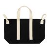 Bolsa playa BEAU AWARE™ lona reciclada 400 g/m² asa lateral negro | sin montaje de publicidad | no disponible | no disponible | no disponible