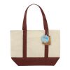 Bolsa tela de algodón reciclado 350 g/m² SHOP LOCAL AWARE™ rojo burdeos