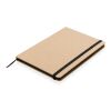 Libreta A5 ecológica de kraft negro | sin montaje de publicidad | no disponible | no disponible