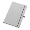 Libreta A5 de cuero reciclado de tapa dura gris claro | sin montaje de publicidad | no disponible | no disponible