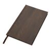 Libreta A5 con estampado de madera Kavana marrón oscuro | sin montaje de publicidad | no disponible | no disponible