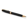Bolígrafo Parker Sonnet, negro mate con acabados en paladio. dorado