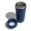 Taza Topl To Go de acero reciclado con tapa patentada 360 azul marino | sin montaje de publicidad | no disponible | no disponible