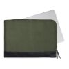 Funda portátil VINGA Marlow RCS poliéster reciclado RCS verde-negro | sin montaje de publicidad | no disponible | no disponible