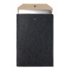 Funda para portátil de 17" de fieltro reciclado VINGA Albo negro | sin montaje de publicidad | no disponible | no disponible