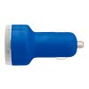 Cargador de coche con 2 puertos USB azul cobalto | sin montaje de publicidad | no disponible | no disponible