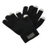 Guantes aptos para pantallas táctiles negro | sin montaje de publicidad | no disponible | no disponible