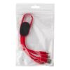 Set de cables de carga 4 en 1 rojo | sin montaje de publicidad | no disponible | no disponible