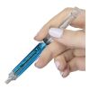 Bolígrafo con forma de jeringuilla Dr. David azul claro | sin montaje de publicidad | no disponible | no disponible