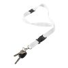 Lanyard fabricado blanco