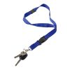 Lanyard fabricado azul cobalto