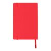 Libreta de notas A5, PU flexible rojo