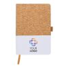 Cuaderno de corcho y algodón Trevor azul claro