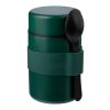 Vaso termo de acero inox. con cuchara Niko gris