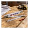 Regla plegable de madera Stabila blanco
