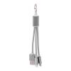 Set de cables de aluminio plata